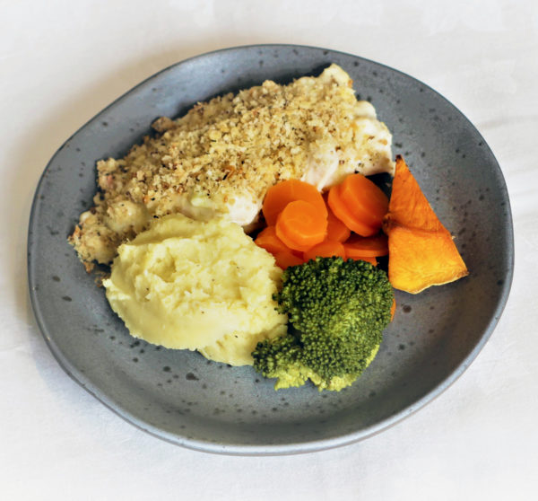 Chicken, Leek and Corn Pie with Stuffing Top